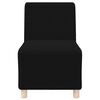 vidaXL Unit&eacute; de Sofa Modulaire Sans Accoudoirs 2 pcs Noir