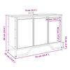 vidaXL Armoire lavabo de salle de bain ch&ecirc;ne marron 91x35x60 cm