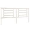 vidaXL T&ecirc;te de lit Blanc 186x4x100 cm Bois de pin massif