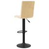 vidaXL Tabourets de bar lot de 2 cr&egrave;me velours