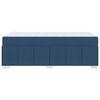 vidaXL Cadre de lit avec matelas Bleu 90 x 190 cm tissu