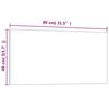 vidaXL Tableau noir magn&eacute;tique mural Noir 80x40 cm Verre tremp&eacute;