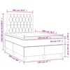 vidaXL Sommier &agrave; lattes de lit avec matelas Cr&egrave;me 120x200 cm Tissu