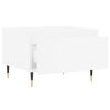 vidaXL Tables basses 2 pcs blanc 50x46x35 cm bois d'ing&eacute;nierie