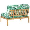 vidaXL Ensemble de Canap&eacute;s avec coussin Motif feuille 120 x 92 x 69 cm