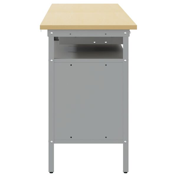 vidaXL Ensemble d'&eacute;tabli 2 pcs Rouge et Gris 200 x 55 x 85 cm