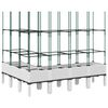 vidaXL Jardini&egrave;re avec treillis blanc 160x120x142,5 cm PP