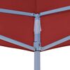 vidaXL Toit de tente de r&eacute;ception 2x2 m Bordeaux 270 g/m&sup2;