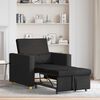 vidaXL Canap&eacute;-lit escamotable simple Noir 90 x 165 x 87 cm tissu