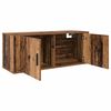 vidaXL Ensemble de meuble TV mural Montage mural 2 pcs Bois Ancien