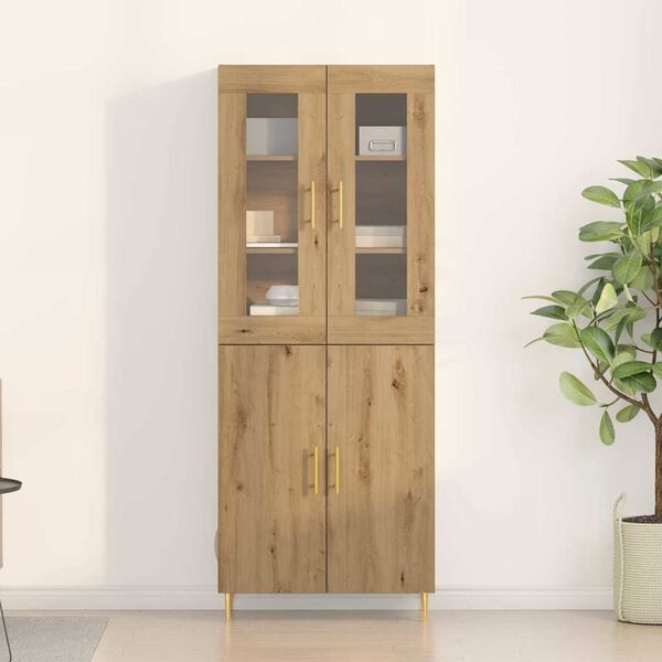 vidaXL Haut Armoire 2 pcs Chêne artisanal 69,5 x 34 x 180 cm