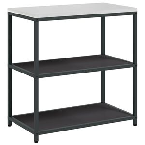 vidaXL &Eacute;tag&egrave;re de Cuisine HATTEM Noir 90 x 50 x 92 cm Acier
