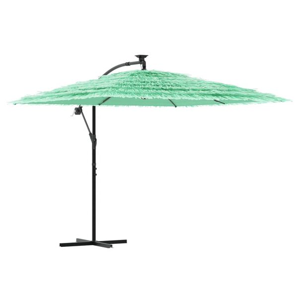 vidaXL Parasol de jardin avec m&acirc;t en acier vert 269x269x235 cm