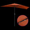 vidaXL Parasol de jardin Terre cuite 294 x 150 x 224 cm