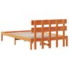 vidaXL Cadre de lit Marron 140 x 190 cm Bois de pin massif