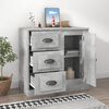 vidaXL Buffet gris b&eacute;ton 70x35,5x67,5 cm bois d'ing&eacute;nierie