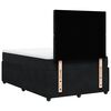 vidaXL Sommier &agrave; lattes de lit avec matelas Noir 120x200 cm Velours