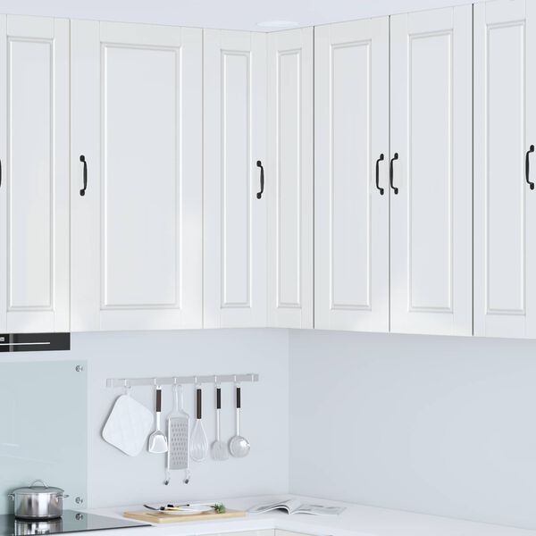 vidaXL Armoire de cuisine avec &eacute;tag&egrave;re Blanc brillant 57 x 57 x 100 cm