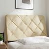 vidaXL Coussin de t&ecirc;te de lit cr&egrave;me 80 cm tissu