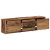 vidaXL Armoire TV avec LEDs avec tiroir Bois Ancien 140 x 34 x 40 cm
