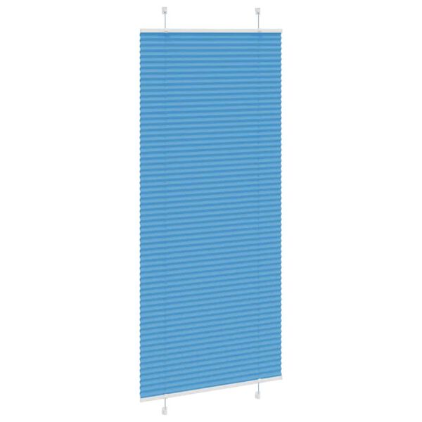 vidaXL Store pliss&eacute; bleu 90x200 cm largeur du tissu 89,4 cm polyester