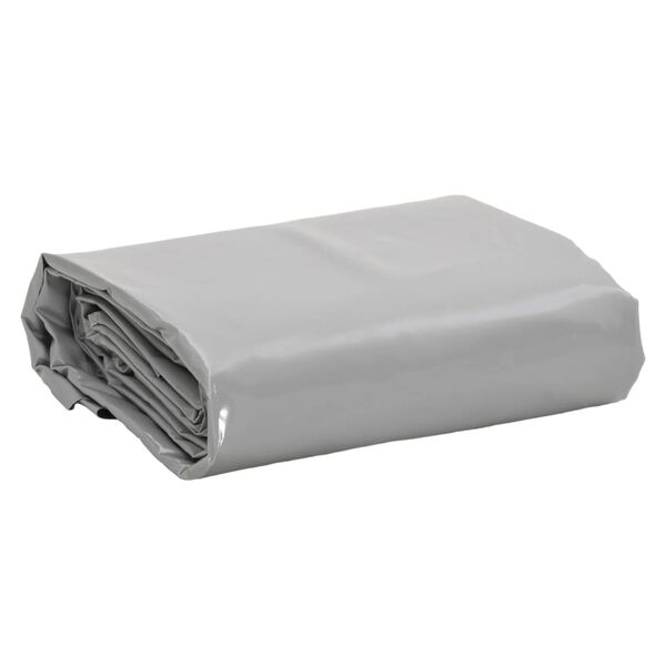 vidaXL B&acirc;che gris 4x7 m 650 g/m&sup2;