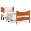 vidaXL Cadre de lit sans matelas cire marron 90x190 cm bois pin massif