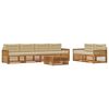 vidaXL Ensemble de canap&eacute;s d'ext&eacute;rieur 7 pcs Naturel et Beige