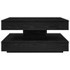vidaXL Table basse rotative &agrave; 360 degr&eacute;s noir 70x70x34,5 cm