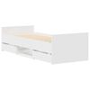 vidaXL Cadre de lit sans matelas blanc 75x190 cm