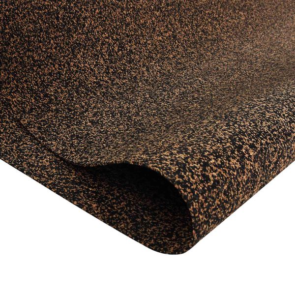 vidaXL Rouleau de li&egrave;ge Marron 200 x 100 cm Li&egrave;ge et Caoutchouc