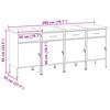 vidaXL Placard de travail 4 pcs Noir et gris 200 x 55 x 85 cm