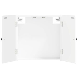 vidaXL Cabinet pour cible EDE Blanc brillant 52,5 x 10,5 x 53,5 cm