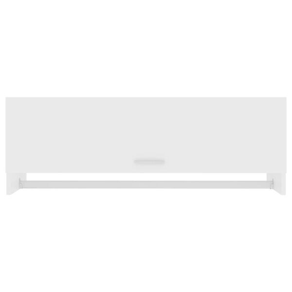 vidaXL Garde-robe blanc 100x32,5x35 cm bois d'ing&eacute;nierie