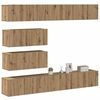 vidaXL Ensemble de meuble TV mural 6 pcs ch&ecirc;ne artisanal