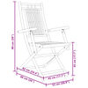 vidaXL Chaises pliables de jardin lot de 6 53x66x99 cm bambou