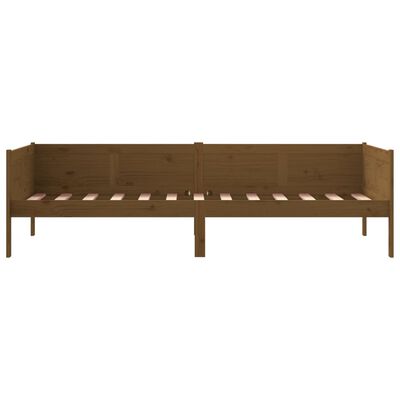 vidaXL Lit de jour sans matelas marron miel bois pin massif 80x200 cm