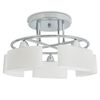 vidaXL Plafonnier avec 5 globes ellipso&iuml;des pour ampoules E14 200 W