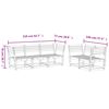 vidaXL Salon de jardin 5 pcs bois de pin impr&eacute;gn&eacute;
