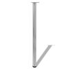 4 pieds de table r&eacute;glables en hauteur 1100 mm Nickel bross&eacute;