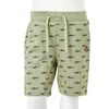 Short pour enfants avec cordon de serrage kaki clair 128