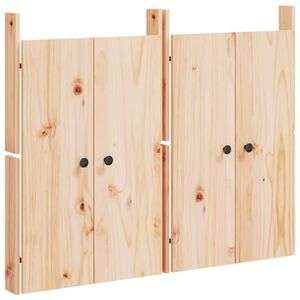 vidaXL Portes de cuisine d'ext&eacute;rieur 2pcs 50x9x82cm bois de pin massif