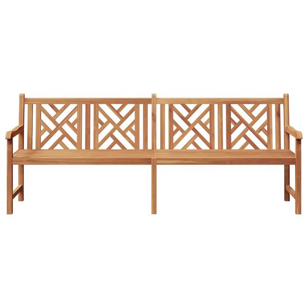 vidaXL banc Marron 228 x 60 x 90 cm Bois de teck massif
