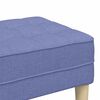 vidaXL banc avec coussin Bleu denim 113 x 57 x 39 cm tissu