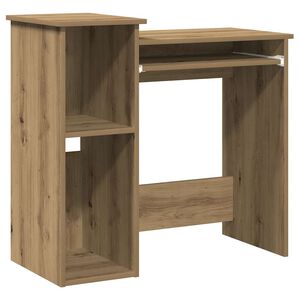 vidaXL Bureau avec &eacute;tag&egrave;res ch&ecirc;ne artisanal bois d'ing&eacute;nierie