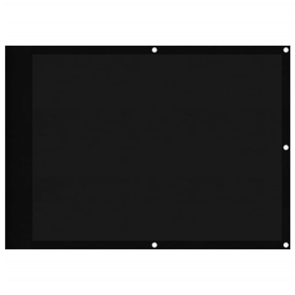 vidaXL Écran de balcon noir 75x1000 cm 100% polyester oxford