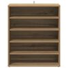 vidaXL Armoire &agrave; chaussures ch&ecirc;ne artisanal bois d'ing&eacute;nierie