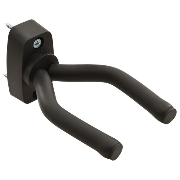 vidaXL Supports muraux pour guitare 6 pcs Noir Acier