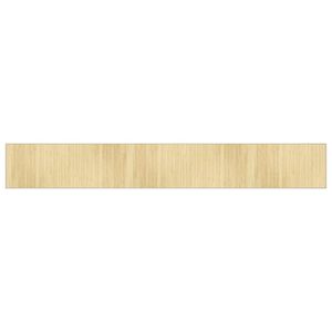 vidaXL Tapis rectangulaire naturel clair 70x500 cm bambou