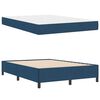 vidaXL Lit &agrave; ressorts avec matelas Bleu 140 x 190 cm tissu